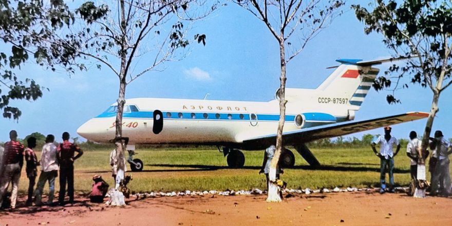 Як-40 Африка 1973 год