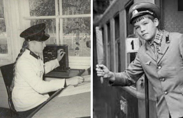 На детской железной дороге работали исключительно дети На детской железной дороге работали исключительно дети