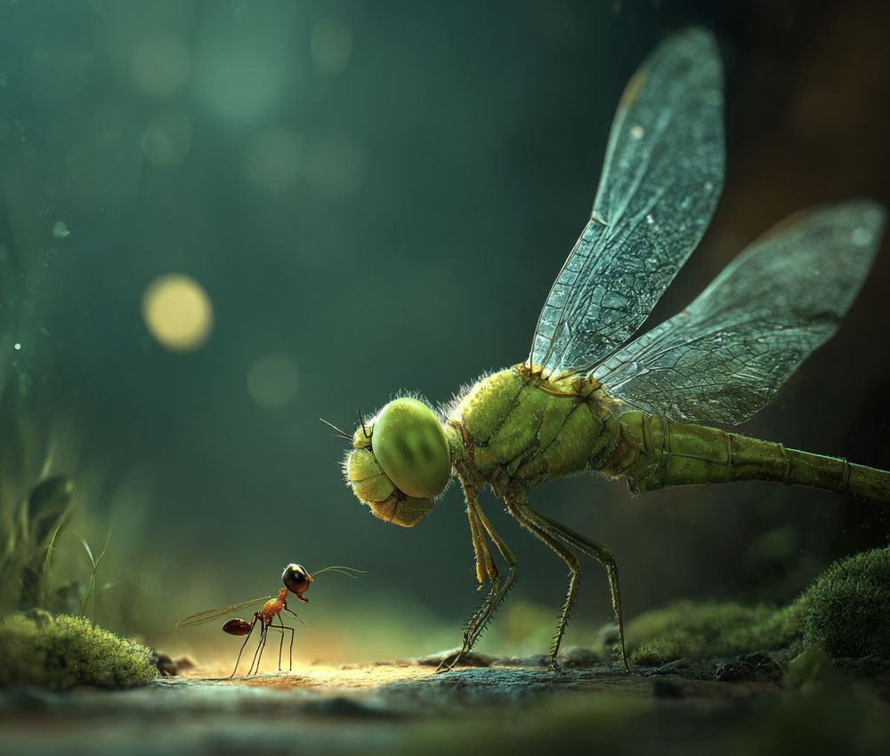 Стрекоза и муравей: скрытый смысл басни Крылова