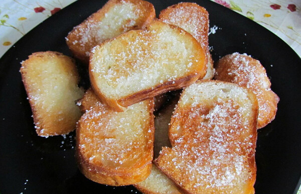 Гренки с сахором Гренки с сахором