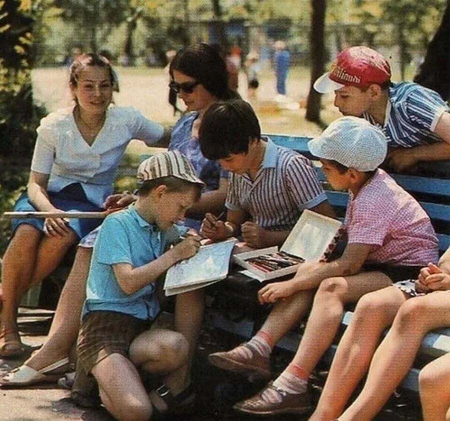 За любимым занятием в СССР