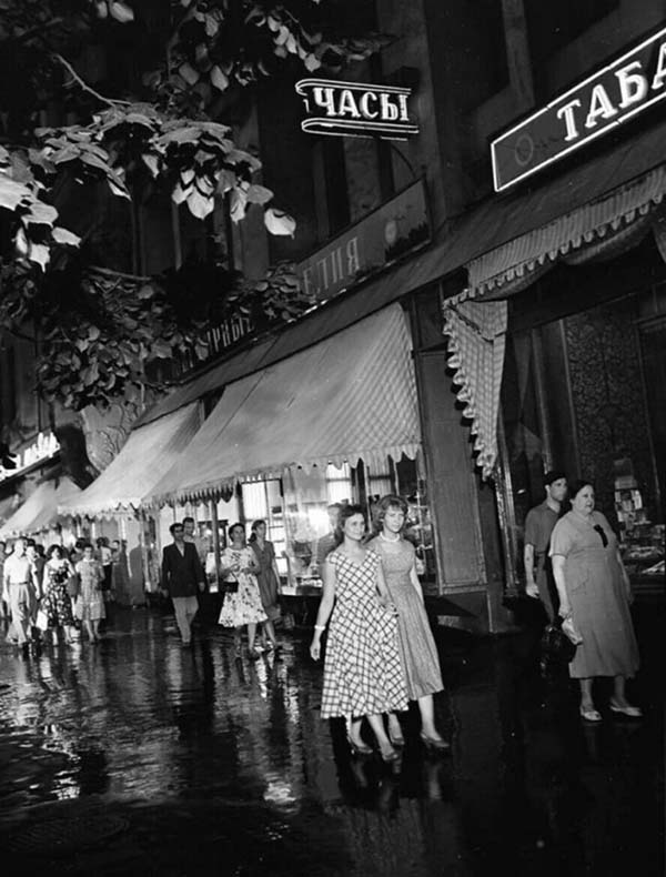 Вечерний проминаж в СССР